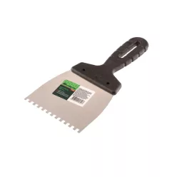 SIBRTEH spatulya fogazott 100mm 4x4mm rozsdamentes