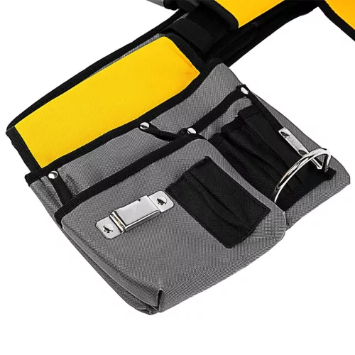 DENZEL 14 zsebes szerelőtáska, szerszámöv, kalapács, csavarozó tartóval Heavy Duty