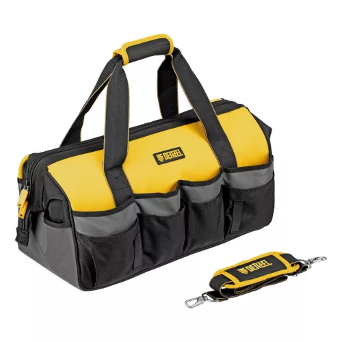 DENZEL 20 zsebes szerszámos táska, 500x245x300 mm, vállpánttal