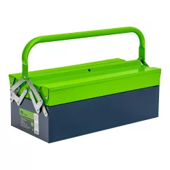   SIBRTEH hagyományos szerszámos láda, 430/200/160 mm, 3 rekesz, fém