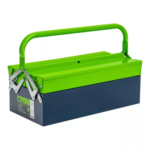 SIBRTEH hagyományos szerszámos láda, 430/200/160 mm, 3 rekesz, fém