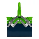 SIBRTEH hagyományos szerszámos láda, 430/200/160 mm, 3 rekesz, fém