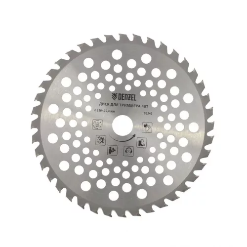 DENZEL Fűrésztárcsa fűkaszához 23cmx25,4mm 40fogas