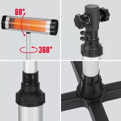   MTX 110- 180cm állítható tartóállvány kvarc teraszmelegítóhöz IQH-2000