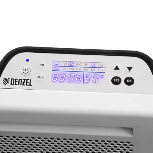 DENZEL 1000W hibrid programozható elektromos konvektor HybridX-1000 IR 20m² fűtőpanel