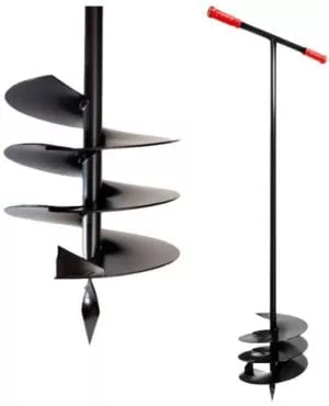 AWTOOLS talajfúró D: 80mm/122cm  (A termék hossza miatt, Sameday kiszállítás lehetséges)