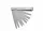 AWTOOLS hézagmérő készlet 17 darabos 0.02-1.0mm