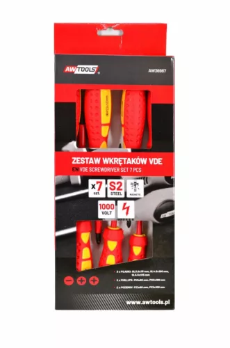 AWTOOLS szigetelt csavarhúzó készlet 7db-os