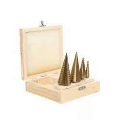 AWTOOLS lépcsős fúró szett, HSS-TiN 4-39mm 4db-os