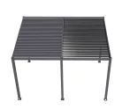 Riwall PRO RMBP 13x10 bioklimatikus pergola 4x3 m, dönthető lamellás tetővel, antracit