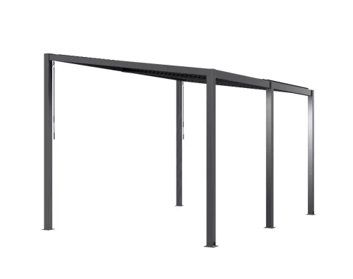 Riwall PRO RMBP 13x10 bioklimatikus pergola 4x3 m, dönthető lamellás tetővel, antracit