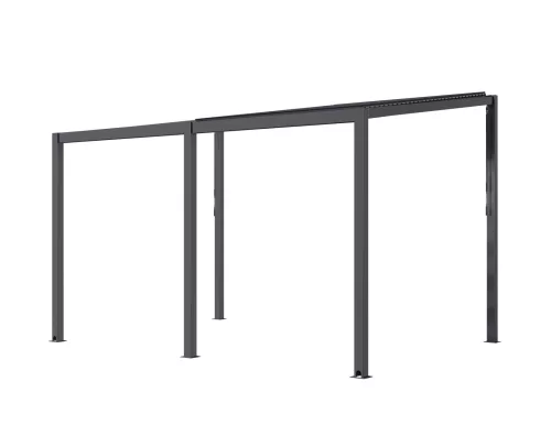 Riwall PRO RMBP 13x10 bioklimatikus pergola 4x3 m, dönthető lamellás tetővel, antracit