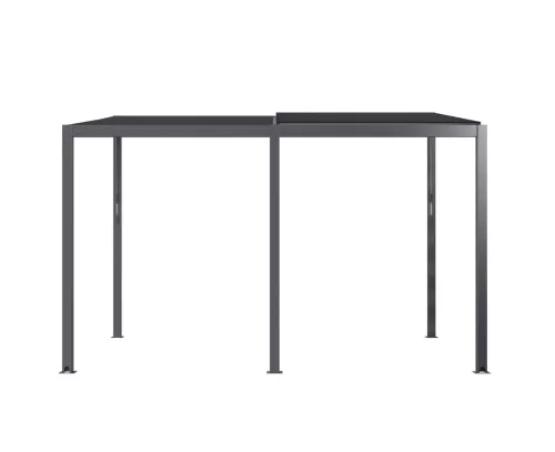 Riwall PRO RMBP 13x10 bioklimatikus pergola 4x3 m, dönthető lamellás tetővel, antracit