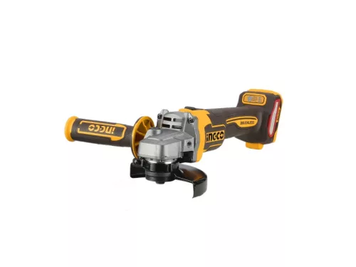 INGCO Akkus sarokcsiszoló 115 mm szénkefe nélküli 20 V (akku és töltő nélkül)