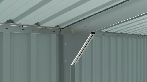 Riwall PRO RMCG 20x10 fém garázs 3x6 m, nyeregtetős, zárható, antracit, 17,11 m²