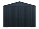 Riwall PRO RMCG 20x10 fém garázs 3x6 m, nyeregtetős, zárható, antracit, 17,11 m²