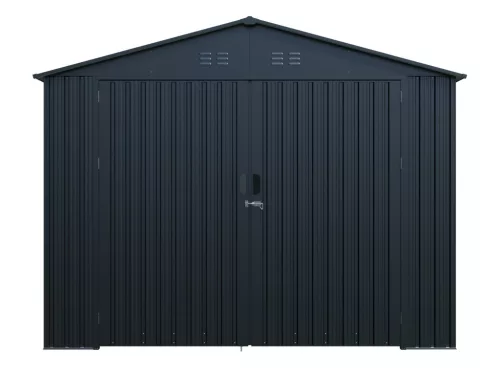 Riwall PRO RMCG 20x10 fém garázs 3x6 m, nyeregtetős, zárható, antracit, 17,11 m²