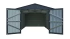 Riwall PRO RMCG 20x10 fém garázs 3x6 m, nyeregtetős, zárható, antracit, 17,11 m²