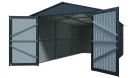 Riwall PRO RMCG 20x10 fém garázs 3x6 m, nyeregtetős, zárható, antracit, 17,11 m²