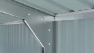 Riwall PRO RMCG 20x13 fém garázs 3,8x6 m, 22,18 m², nyeregtetős, zárható, antracit
