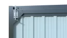 Riwall PRO RMCG 20x13 fém garázs 3,8x6 m, 22,18 m², nyeregtetős, zárható, antracit