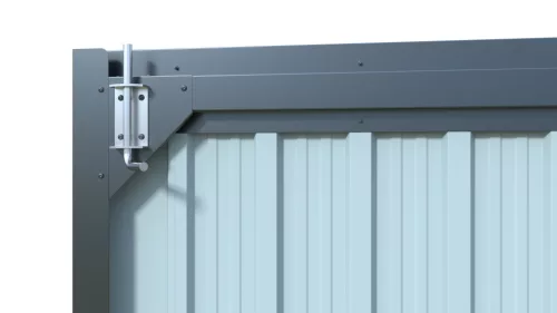 Riwall PRO RMCG 20x13 fém garázs 3,8x6 m, 22,18 m², nyeregtetős, zárható, antracit