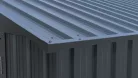 Riwall PRO RMCG 20x13 fém garázs 3,8x6 m, 22,18 m², nyeregtetős, zárható, antracit