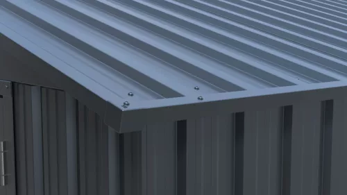 Riwall PRO RMCG 20x13 fém garázs 3,8x6 m, 22,18 m², nyeregtetős, zárható, antracit