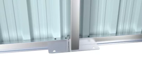 Riwall PRO RMCG 20x13 fém garázs 3,8x6 m, 22,18 m², nyeregtetős, zárható, antracit