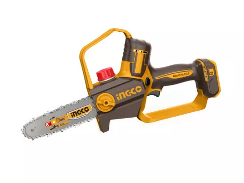 INGCO Akkus láncfűrész 200 mm szénkefe nélküli 20 V (akku és töltő nélkül)