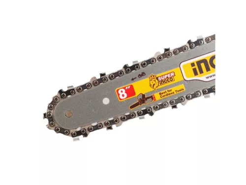 INGCO Akkus láncfűrész 200 mm szénkefe nélküli 20 V (akku és töltő nélkül)