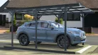 Riwall PRO RMCP 16x10 alumínium autóbeálló 5x3 m, antracit, polikarbonát tetővel