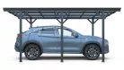 Riwall PRO RMCP 16x10 alumínium autóbeálló 5x3 m, antracit, polikarbonát tetővel