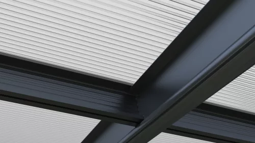Riwall PRO RMCP 16x10 alumínium autóbeálló 5x3 m, antracit, polikarbonát tetővel