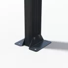 Riwall PRO RMCP 16x10 alumínium autóbeálló 5x3 m, antracit, polikarbonát tetővel