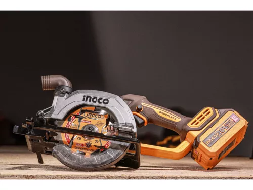 INGCO Akkus körfűrész 140 mm szénkefe nélküli 20 V (akku és töltő nélkül)