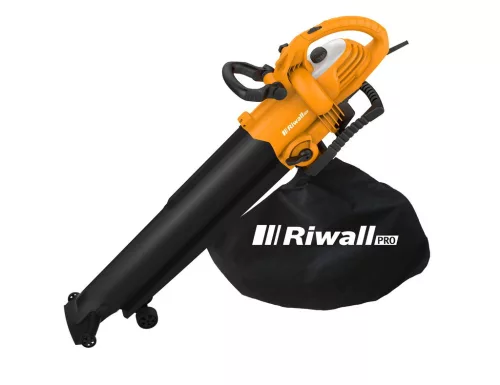 Riwall PRO REBV 3000 elektromos lombszívó és lombfúvó 3000 W, 45 l zsák, 12:1 aprítás