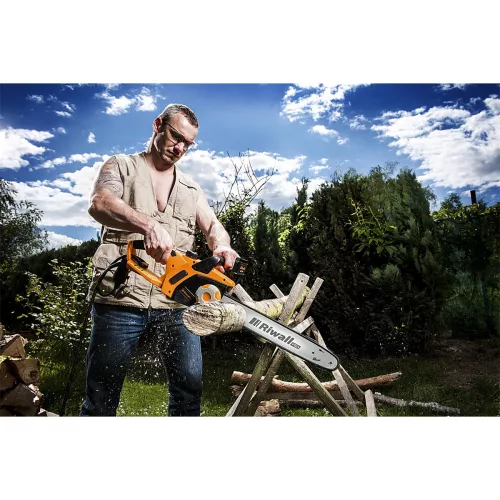 Riwall PRO RECS 2440 elektromos láncfűrész 2400 W, 40 cm, Oregon lánccal, láncfékkel