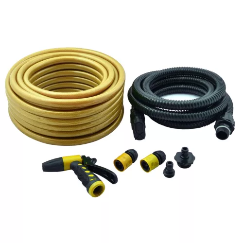 Riwall PRO REJP 1000 INOX SET kerti szivattyú 1000 W, 3500 l/h, 44 m, tömlőkkel