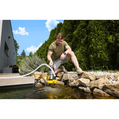Riwall PRO RESP 750 INOX szennyvízszivattyú 750 W, 18000 l/h, 35 mm szemcse, úszókapcsoló