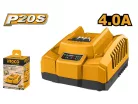 INGCO Akkumulátor töltő 4,0 A 20 V