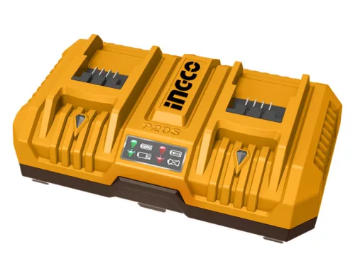 INGCO Dupla akkumulátor töltő 8,0 A 20 V