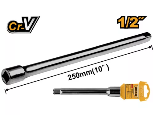 INGCO Dugókulcs toldószár 1/2" 250 mm CrV
