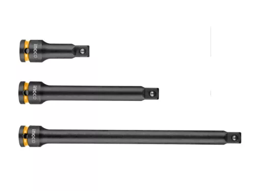 INGCO Gépi dugókulcs toldószár készlet 1/2" 75, 150, 250 mm (3 db)