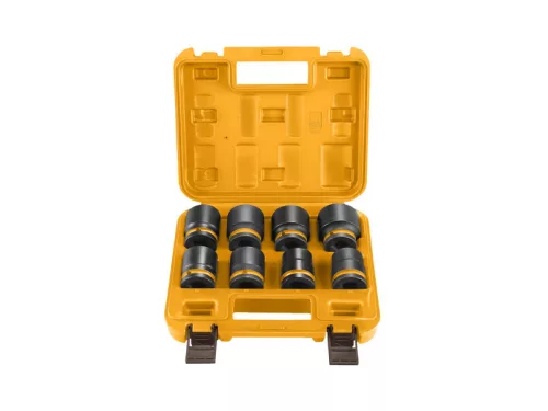 INGCO Gépi dugókulcs készlet 8 részes 3/4" 26-38 mm CrMo