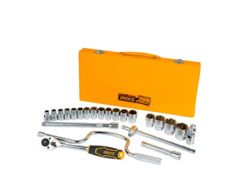 INGCO Dugókulcs készlet 24 részes 1/2" 10-32 mm CrV