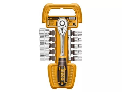 INGCO Dugókulcs készlet 12 részes 1/2" 10-24 mm CrV