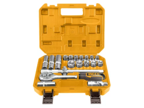 INGCO Dugókulcs készlet 20 részes 1/2" 10-24 mm CrV