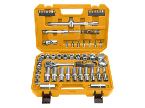 INGCO Dugókulcs készlet 62 részes 1/2" 10-32 mm CrV