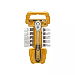 INGCO Dugókulcs készlet 12 részes 1/4" 5-14 mm CrV
